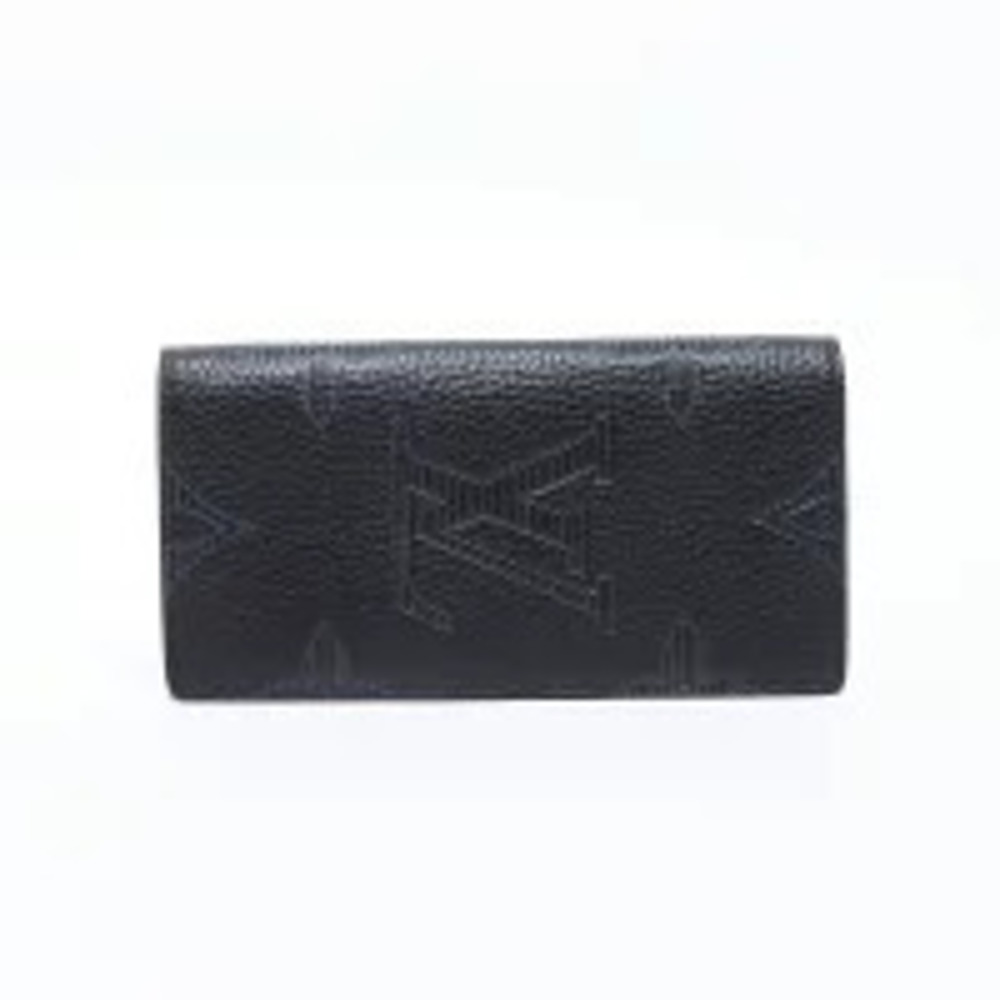 Louis Vuitton Shadow Black Portefeuille Long Wallet Black